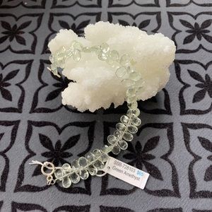 Genuine Green Amethyst Bracelet